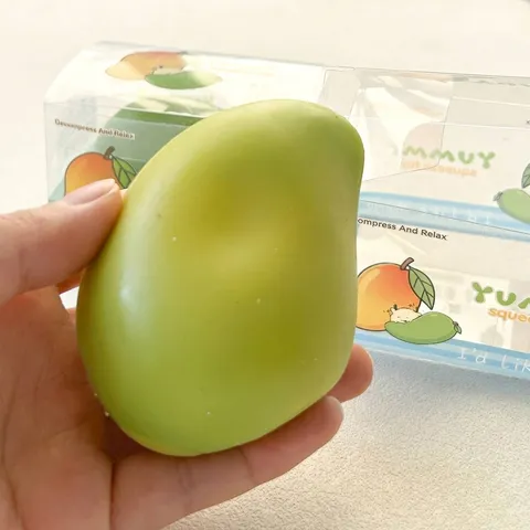 Simulation Mango Squishy Spielzeug Temperaturempfindlich Farbwechsel Dekompression Obst Essen Stressabbau Quetschspielzeug Geschenk