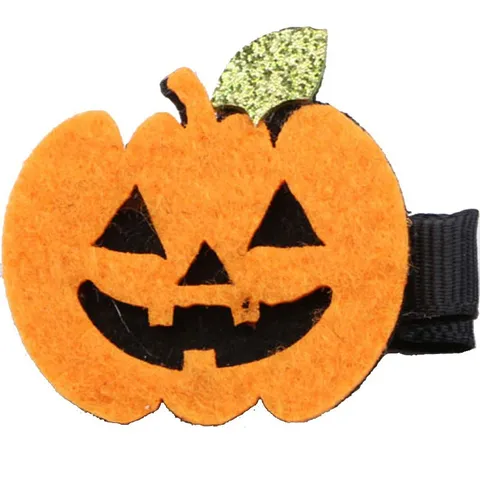Halloween Haarspangen Für Kinder Kürbis Hexenhut Geist Totenkopf Filz Stoff Haarnadel Lustige Cartoon Kopfbedeckung Party Zubehör Geschenk