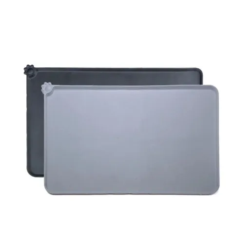 Mantel Individual de Silicona Impermeable para Mascotas Alfombrilla Antideslizante para Comedero de Perros y Gatos