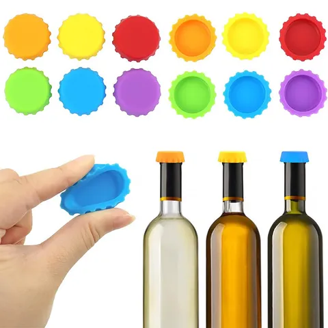 Umweltfreundlicher Silikon Bierflaschenverschluss Wiederverwendbarer Weinflaschenverschluss Auslaufsicher Bar Zubehör