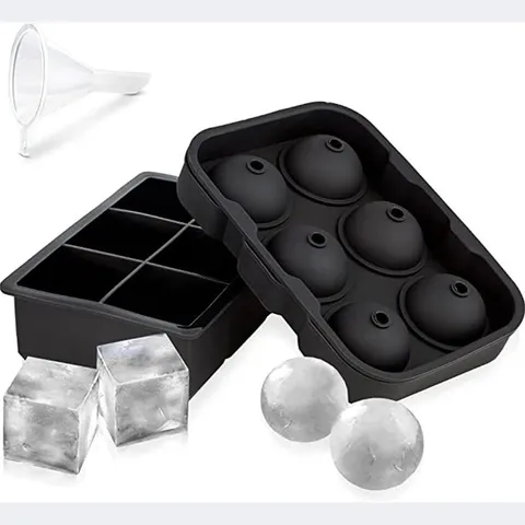 Silikon Eiswürfelbereiter Mit Deckel Kugel Und Quadrat Form Für Whiskey Bar Küche Zuhause