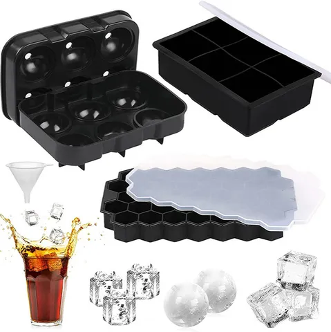 Silikon Eiswürfelbereiter Mit Deckel Kugel Und Quadrat Form Für Whiskey Bar Küche Zuhause