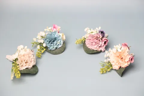 Europese Stijl Zijden Bloem Corsage Kunstmatige Roos Anjer Corsage Speld Voor Bruiloft Bruidegom Getuigen Feest Pak Decor