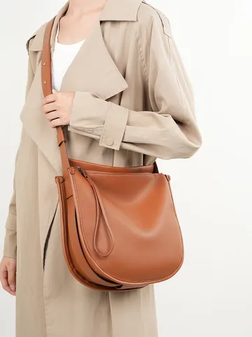 Borsa Tote Minimalista in Morbida Pelle Bovina per Donna Grande Capacità Borsa a Tracolla Casual Borsa da Lavoro Quotidiana