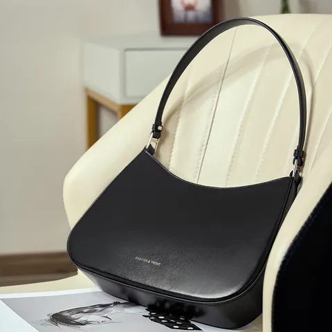 Donna Borsa a Tracolla in Vera Pelle Retro Hobo Borsa Sottobraccio Minimalista Borsa a Mano da Lavoro Quotidiano Moda