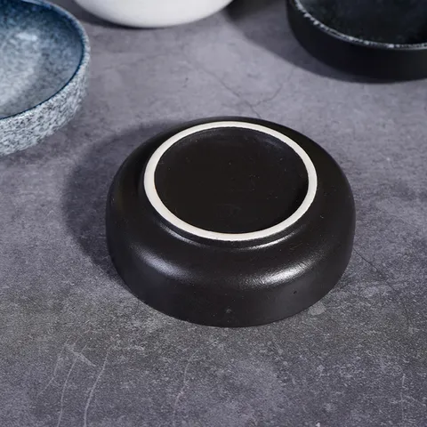 Petit Bol à Trempette Rond en Céramique Japonaise pour Sauce Soja Vinaigre Vaisselle Maison Cuisine Restaurant