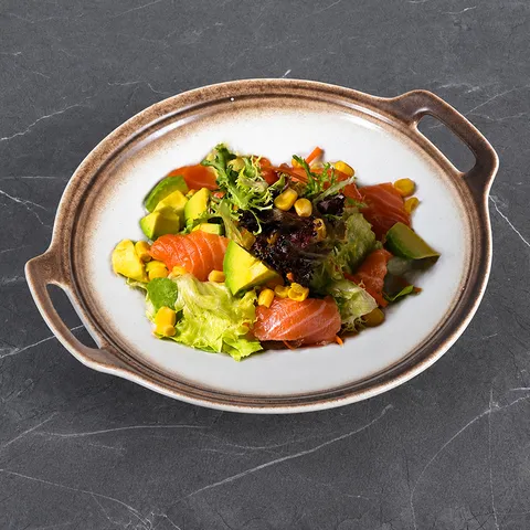 Japanese Ceramic Double Ear Baking Pan Heat Resistant Restaurant Dry Pot Serving Plate Japanese Style Tableware Tray