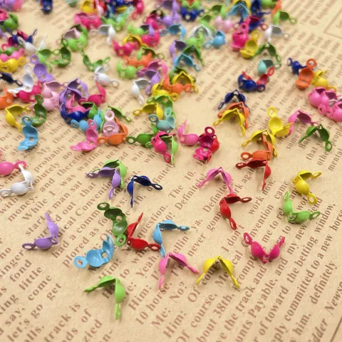 Accessoires de Bijoux DIY Bouton-Pression en Fer Peint Pièces de Boucle en Métal Coloré pour Projets Artisanaux