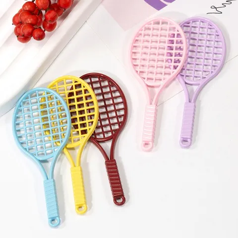 Pendentif Raquette de Tennis en Alliage de Zinc Charme Sportif DIY pour Collier Bracelet Porte-clés Chaîne de Téléphone Accessoires de Bijoux