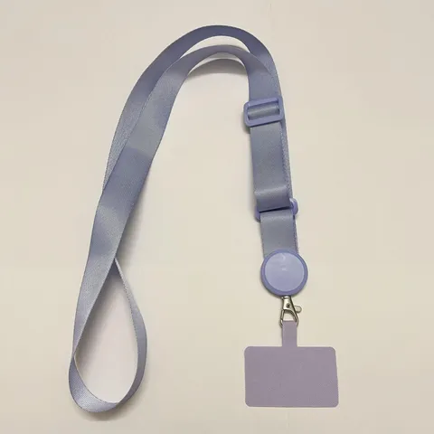Multi Functional Phone Lanyard Adjustable Detachable Neck Strap Polyester Lanyard With Back Patch For Smartphone Daily Use