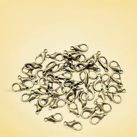 Zinklegierung Karabinerverschluss Schmuckzubehör Metall Karabinerhaken Für Halskette Armband DIY Handgefertigt Vergoldet Versilbert