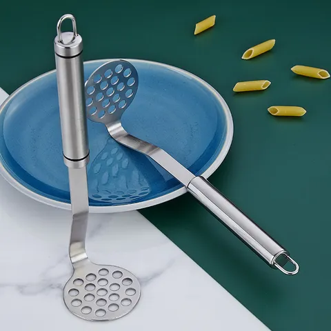 Stainless Steel Potato Masher Heavy Duty Food Masher for Kitchen Cooking and Baby Food Puree Smasher Tool