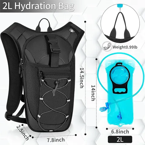 Waterdichte Fietsrugzak Lichtgewicht Wandelrugzak Met Waterzak Voor Heren Dames Outdoor Sport Reistas