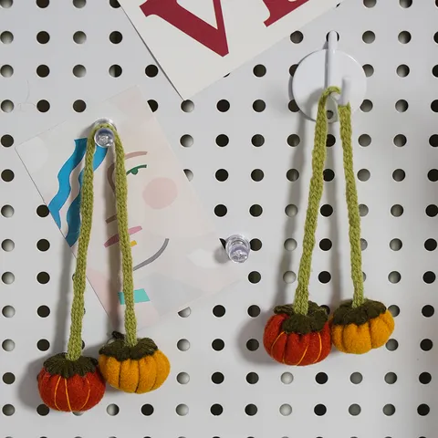 Halloween Woven Felt Pumpkin Napkin Ring Hanging Ornament Fall Harvest Party Home Decor DIY Craft Supplies