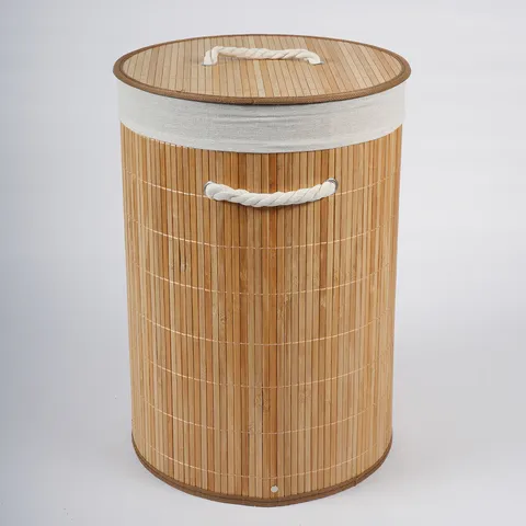 Nordic Woven Storage Basket With Lid And Handles Large Laundry Hamper For Living Room Bedroom Toys Sundries Organization