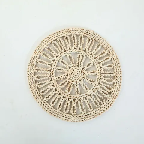 Handmade Natural Straw Placemat Woven Table Mat Rustic Farmhouse Kitchen Dining Room Table Decor Heat Resistant Pad
