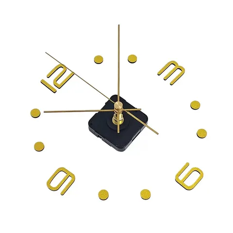 DIY Quartz Clock Movement Mechanism Kit With Brass Hands Retro Modern Silent Wall Clock Repair Parts Replacement For Home Decor Accessories
