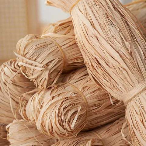 Natural Raffia Grass And Seagrass Rope Bundle Handmade DIY Craft Weaving Material Multi-Functional Decorative Cord