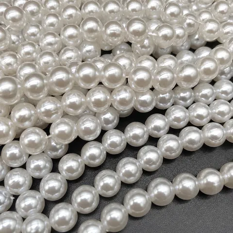Cuentas de Perlas de Imitación ABS a Granel 3mm-20mm Cuentas Sueltas Redondas Con Agujero Para DIY Fabricación de Joyas Ropa Manualidades Accesorios