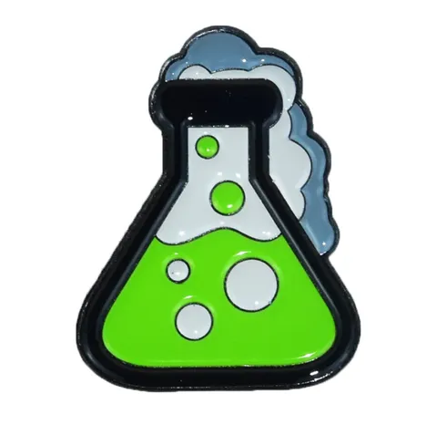 Chemistry Lab Reagent Bottle Zinc Alloy Shoe Charms Unique Flask Beaker Decoration For Clog Shoes Scientific Accessories