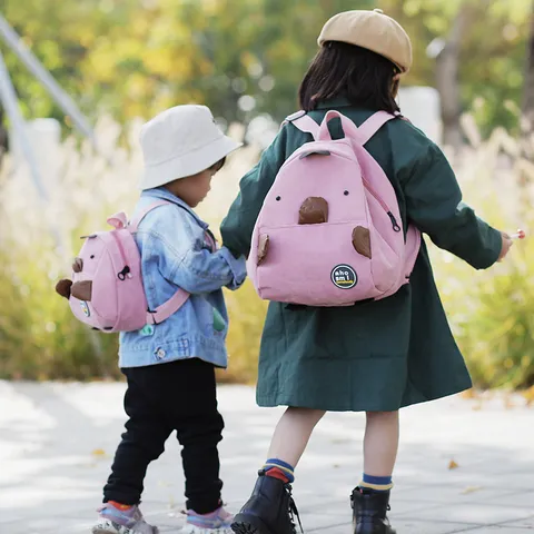 Japanisch Süß Cartoon Tier Kord Mini Rucksack Lässig Klein Schule Buchtasche Kinder Daypack Für Kinder Studenten