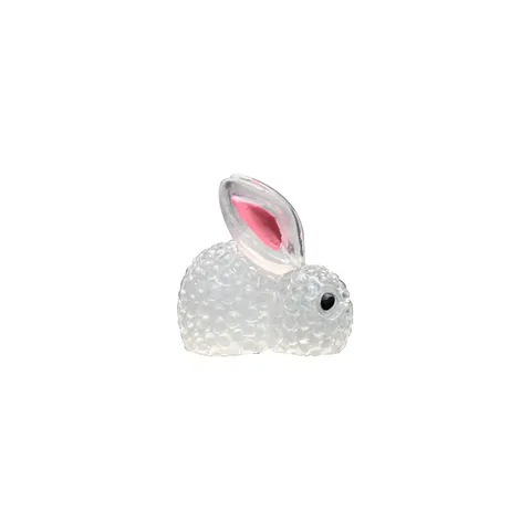 Cute Luminous Rabbit Car Ornament Resin Glow In The Dark Bunny Figurine Miniature Auto Interior Dashboard Decor Accessories