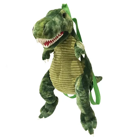 Cute Dinosaur Plush Backpack Cartoon Animal School Bag Soft Casual Daypack For Kids And Women Travel Daily Use