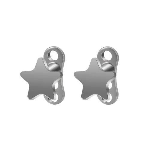 G23 Titanium Star Microdermal Piercing Top F136 Titanium Minimalist Body Jewelry For Women Men Polished Star Piercing Accessories