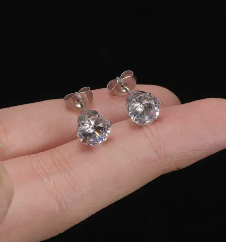 Disposable Ear Piercing Tool Kit With Zirconia Stud Earrings Stainless Steel Piercing Gun Set For Safe Ear Piercing Women Men Jewelry Accessory