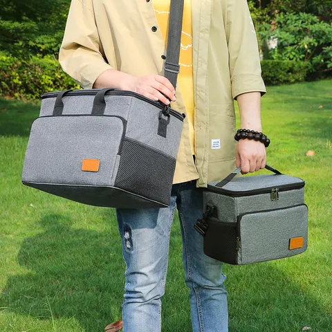 Grote Capaciteit Geïsoleerde Koeltas Waterdichte Oxford Stof Picknick Thermische Tas Draagbare Outdoor Reizen Lunchtas
