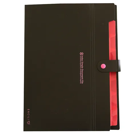 A4 Expandable File Folder PP Document Organizer Accordion Folder Waterproof Filing Document Storage Bag