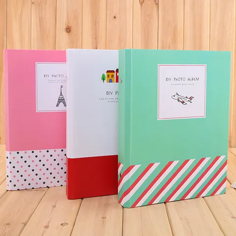 DIY Handmade Scrapbook Photo Album Memory Book Baby Growth Record Student Souvenir Album Craft Paper Cover