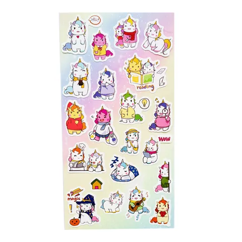 Cute Cartoon Animal Adhesive Kawaii Decorative Stickers For Scrapbooking Journal DIY Phone Case Decor