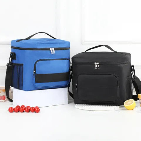 Oxford Doek Lunchtas Draagbare Thermische Isolatie Tas Grote Capaciteit Waterdichte Picknick Koeltas Opbergtas