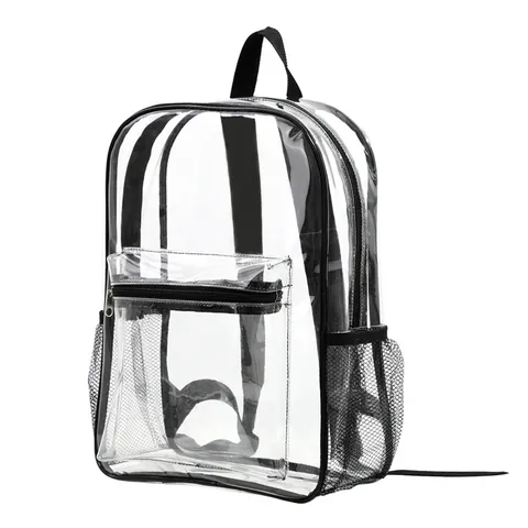 Диάφανη PVC Aδιάβροχο Casual Saκίδιο Schολική Тσάντα Маθητή Outdoor Travel Daypack