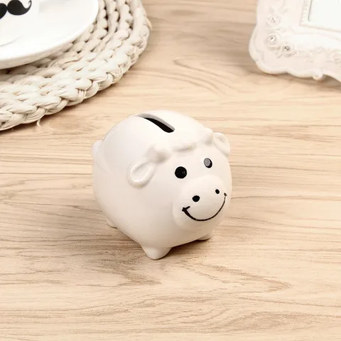 Salvadanaio in Ceramica Creativo Simpatico Salvadanaio Animale Confezione Regalo per Festa di Matrimonio Decorazione Casa