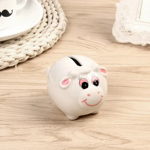 Salvadanaio in Ceramica Creativo Simpatico Salvadanaio Animale Confezione Regalo per Festa di Matrimonio Decorazione Casa