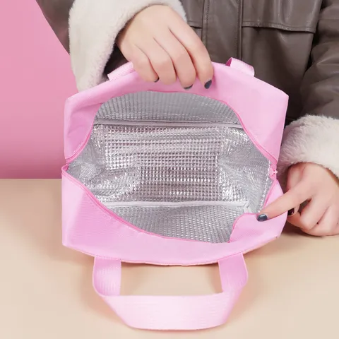 Draagbare Oxford Stof Geïsoleerde Lunchtas Schattige Cartoon Dier Thermische Bento Pouch Voor Kantoor School Vrouwen Kinderen