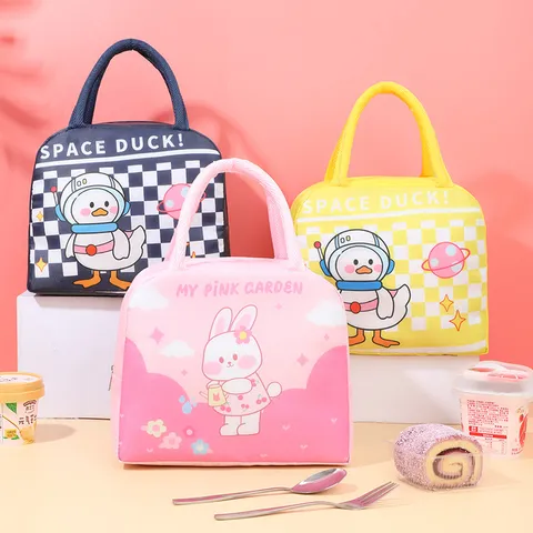 Gesoleerde Tas Waterdicht Draagbaar Thermische Bento Doos Draagtas Met Voorzak Voor Kantoor School