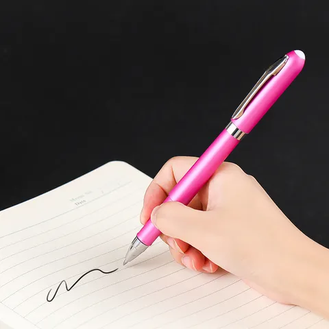 Penna Gel Cancellabile Inchiostro Nero Blu Plastica Ufficio Scuola Scrittura Firma Cancelleria Liscio