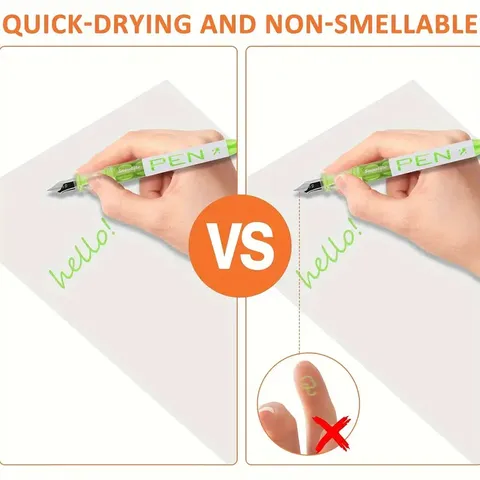 Stylo Plume Liquide Direct Plume EF Encre Colorée Stylo Signataire Grande Capacité Papeterie