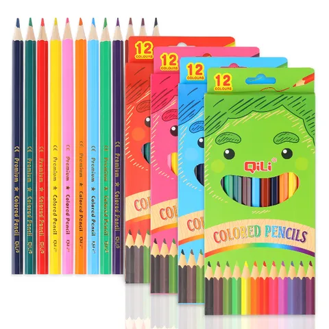 Set di Matite Colorate Professionali in Legno Esagonale Disegno Studente Cancelleria Arte