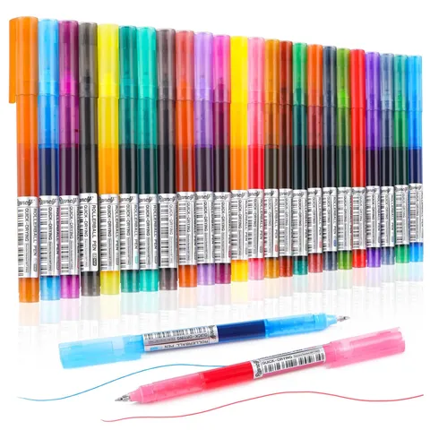 Penna Roller A Inliquido Colorata Ad Asciugatura Rapida Punta A Proiettile Penne Gel Per Scrivere Appunti Scuola Ufficio