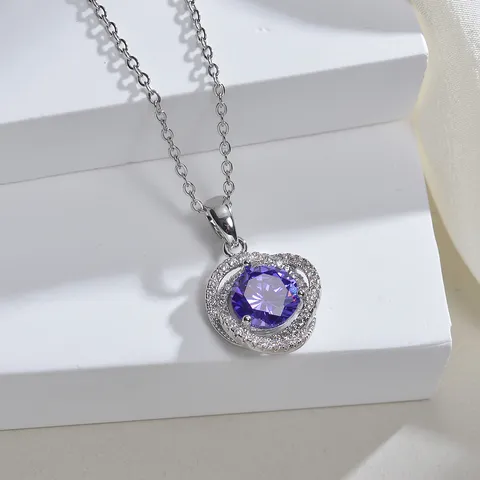 Glänzende Dreifach Schleife Zirkonia Halskette Für Damen Luxus Mikropave Funkelnd Mode Schmuck Geschenk
