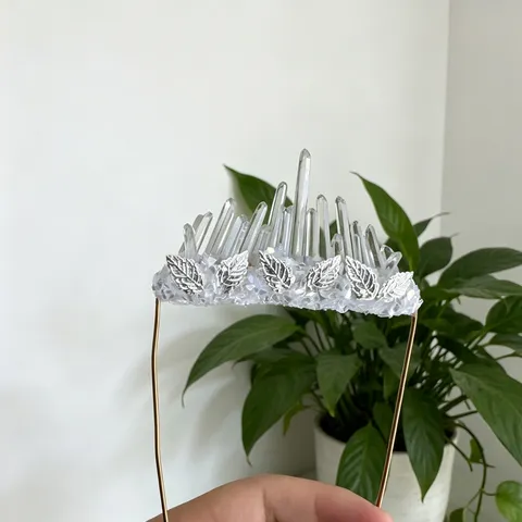Handmade Natural White Crystal Chip Suit Pocket Decoration Accessory For Wedding Party Vintage European Style Ornament Jewelry