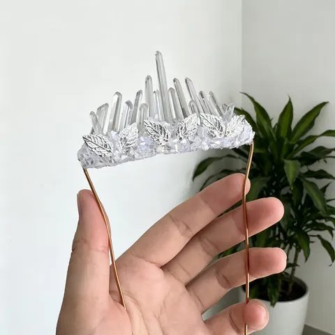 Handmade Natural White Crystal Chip Suit Pocket Decoration Accessory For Wedding Party Vintage European Style Ornament Jewelry