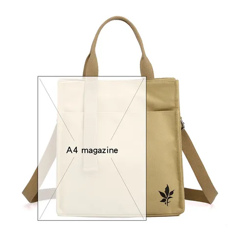 Borsa Tote in Tela Casual da Donna Grande Capacità Borsa a Tracolla Moda