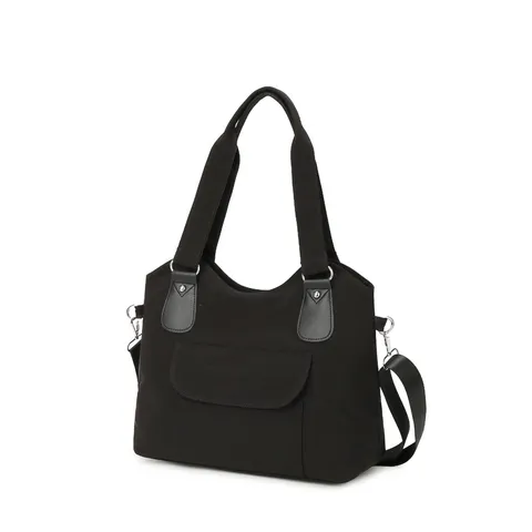 Borsa a Tracolla in Nylon Impermeabile Casual da Donna Borsa Tote di Grande Capacidad Borsa Minimalista per il Commutativo Quotidiano