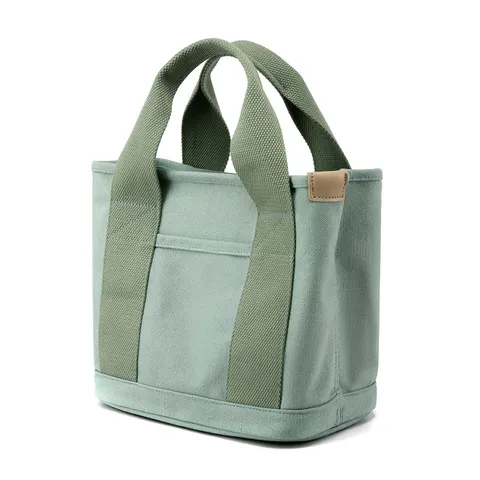 Borsa Tote in Tela Casual da Donna Grande Capacità Borsa a Mano Borsa a Tracolla Tinta Unita con Chiusura Lampo