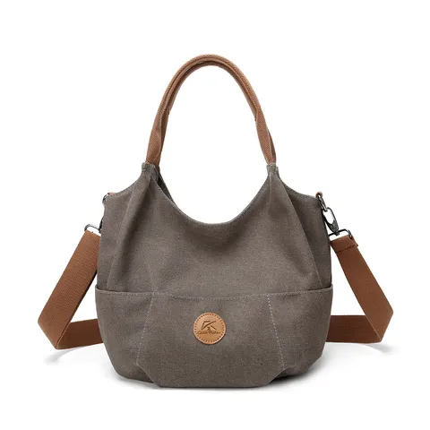 Borsa Tote in Tela alla Moda da Donna Grande Capacità Borsa a Tracolla Casual per Pendolari Borsa a Mano Semplice